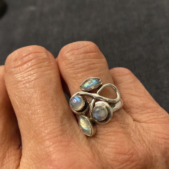 Sterling Silver with Labrodite Stone ring - Picture 8 of 8